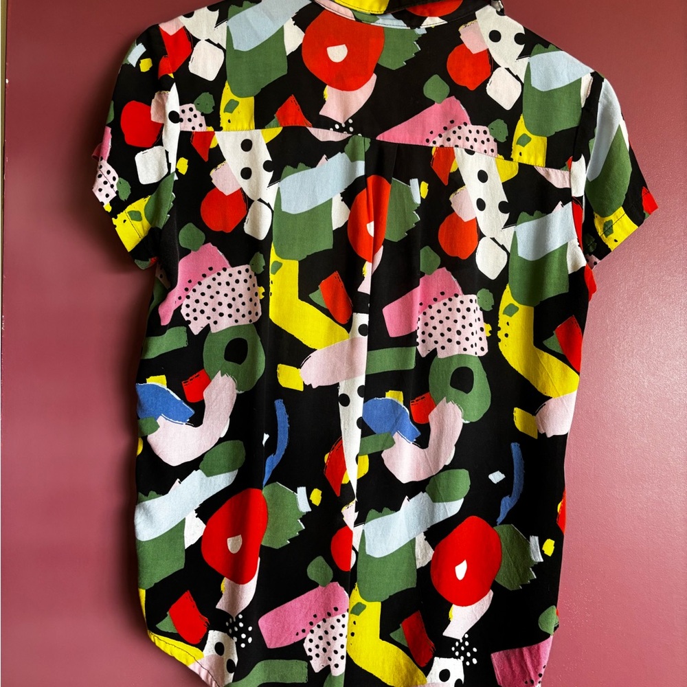 Nooworks • Joyce Button-Up • Party print by Ashley Mary • Small - Picture 2 of 10